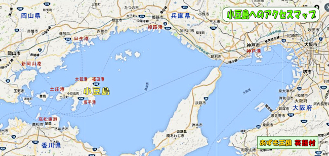 小豆島　地図